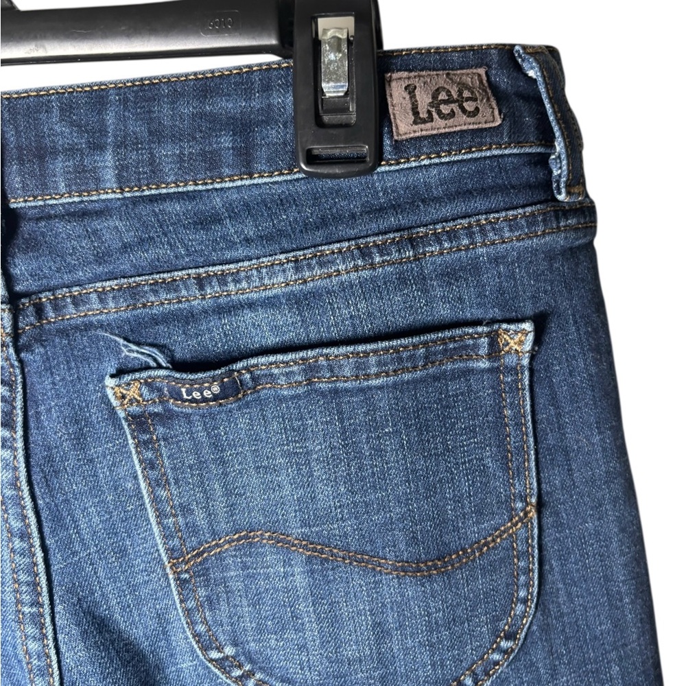 Lee Blue Straight Leg Jeans Classic Style Size 12 - Picture 10 of 11